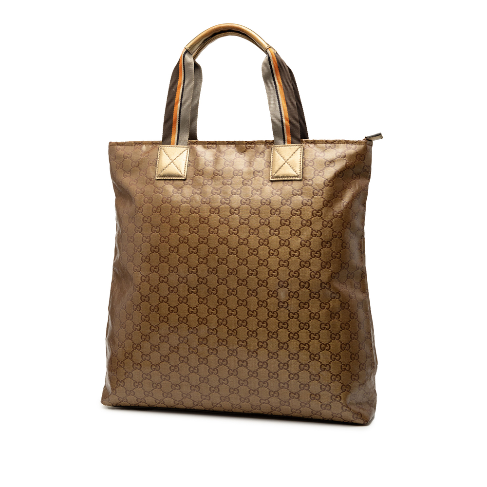 Pre-Loved Gucci GG Crystal Vertical Web Tote - Picture 2 of 7